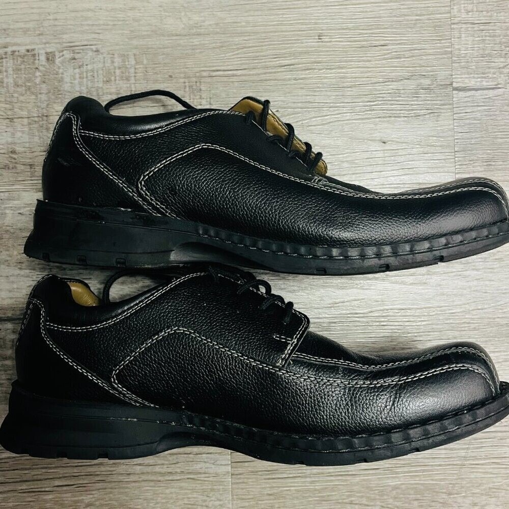 Dockers Black‎ Leather Dress Shoes Oxford Loafers Comfort Walking Men's 10.5